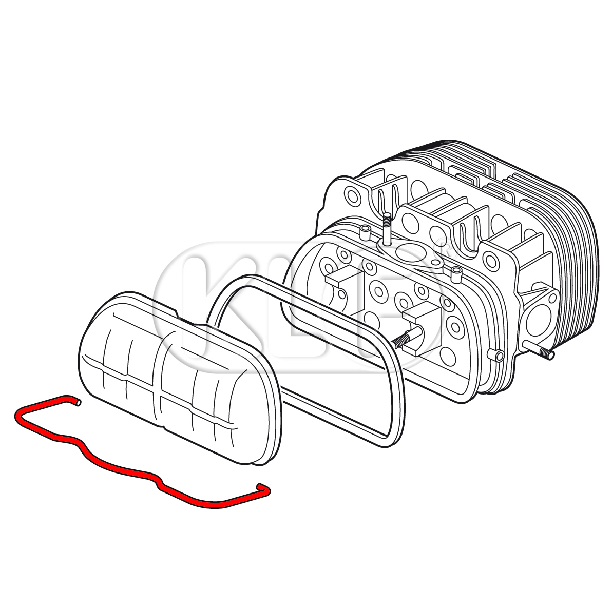 Bügel für Ventildeckel, 18-22 kW (25-30 PS)