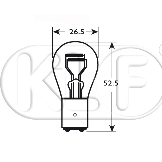 Bulb, 6 volt 21/5 W