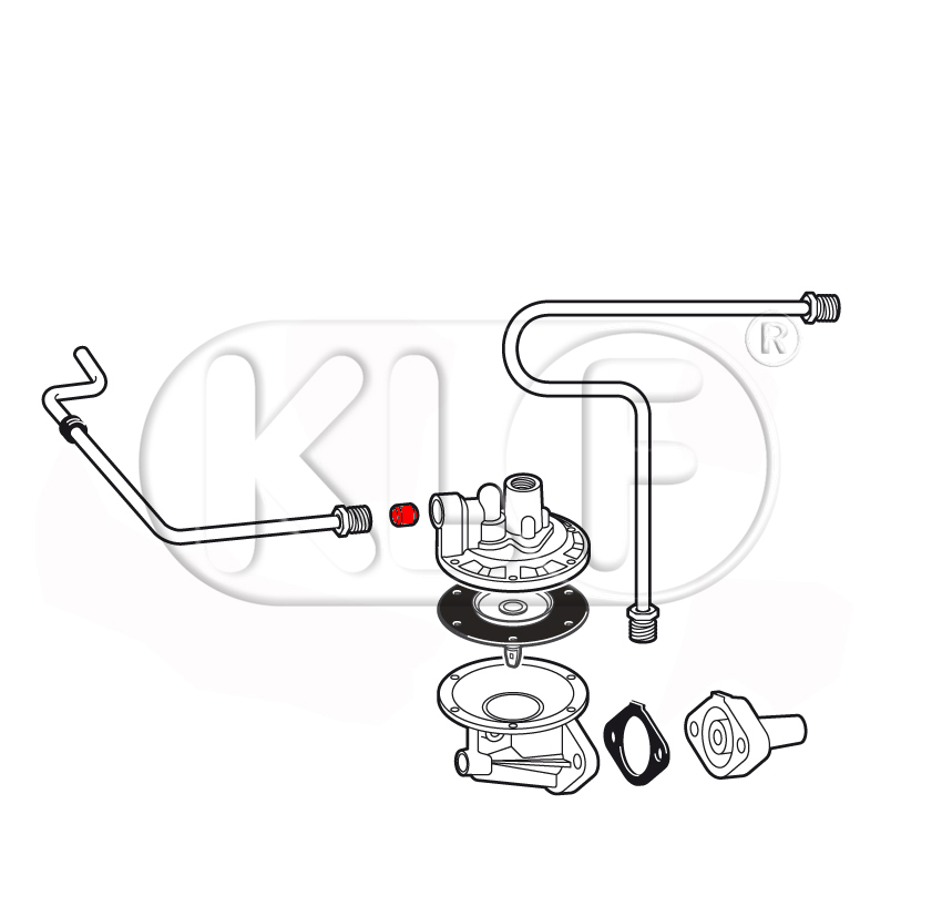 Ferrule for Fuel Line, 8mm, 18-22kW (25-30 PS)