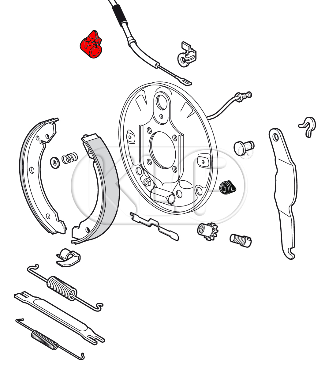 Mounting for Handbrake Cable at IRS Arm