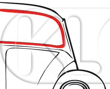 Windshield Seal standard, year thru 3/53