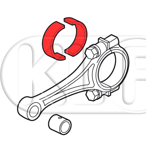 Connecting Rod Bearing Set, oversize, -0,25, 25-37 kW (34-50 PS)