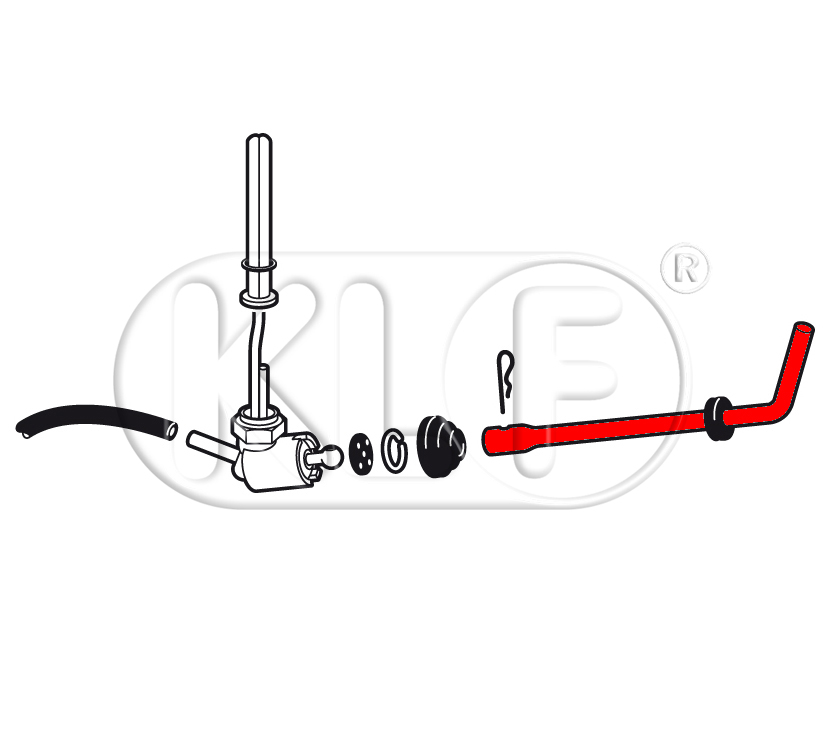 Reserve Lever for Fuel Tap, year 10/52 on
