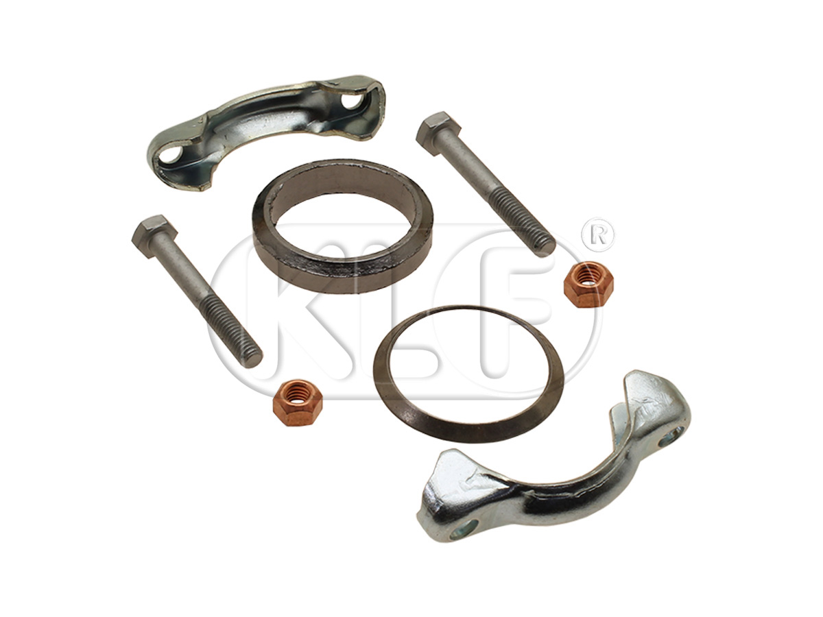 Clamp for tail pipe, Top Quality, year 08/55 on and for heat exchanger/muffler year  08/60 on 