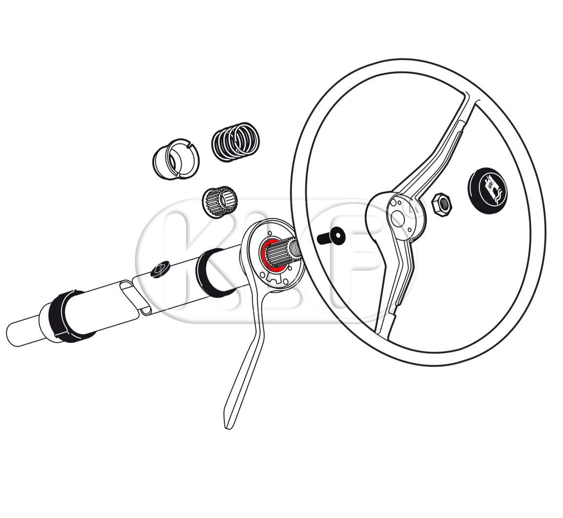 Bearing for Steering Column, year 08/70 on