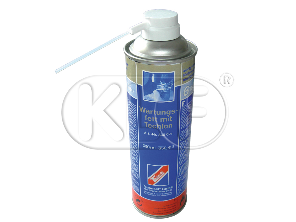 Maintenance grease spray for sunroof cabels, speedo cabels or hinges