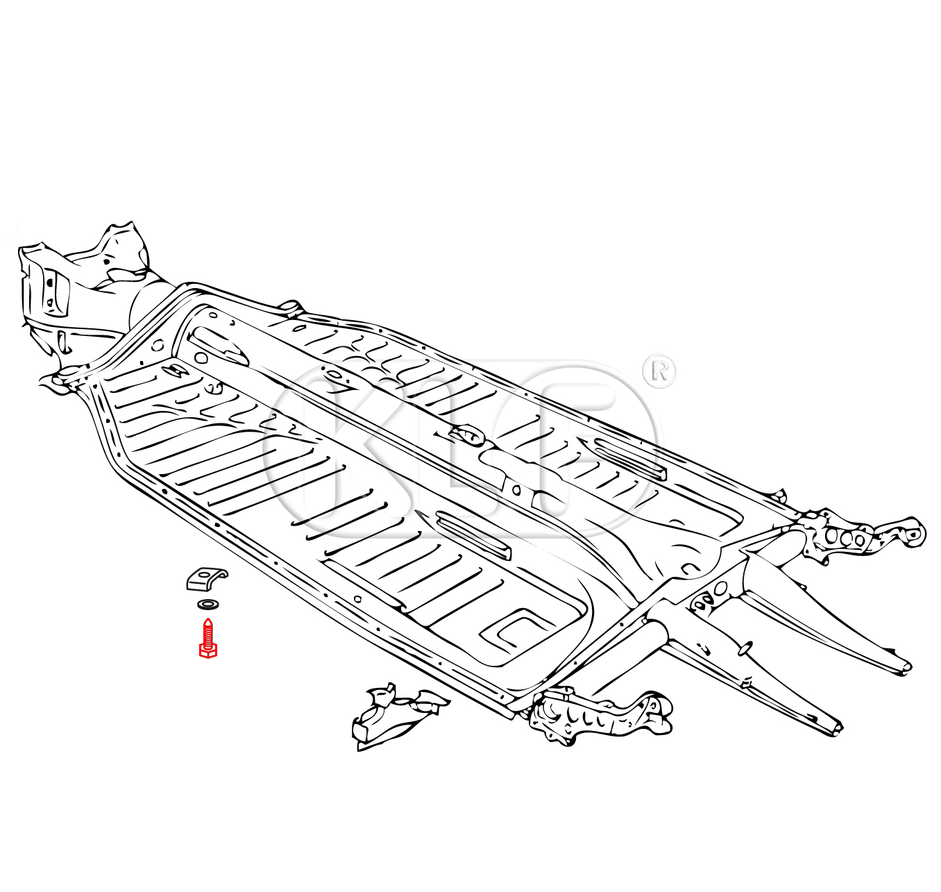 Chassis Bolt, pointed