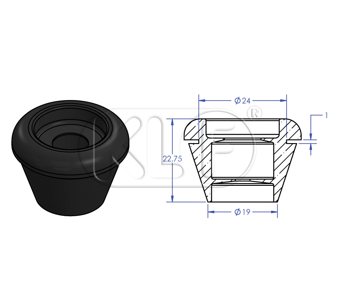 Switch Grommet, Wiper/Turn signal switch year 8/71 on