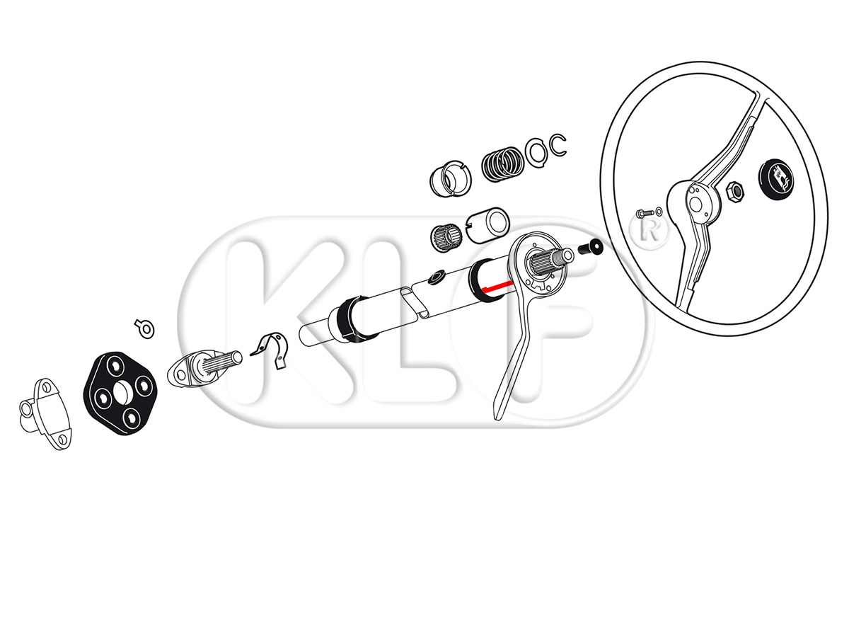 Cover for turn signal wiring, year 10/52 - 07/59