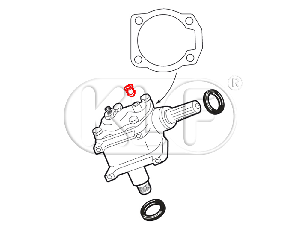 Stopfen für Lenkgetriebe, ab Bj. 08/61