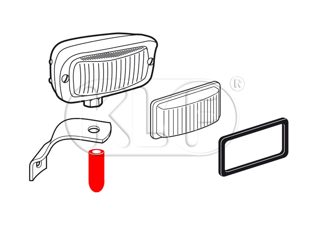 Back-Up Light Wire Rubber Boot, year thru 07/67