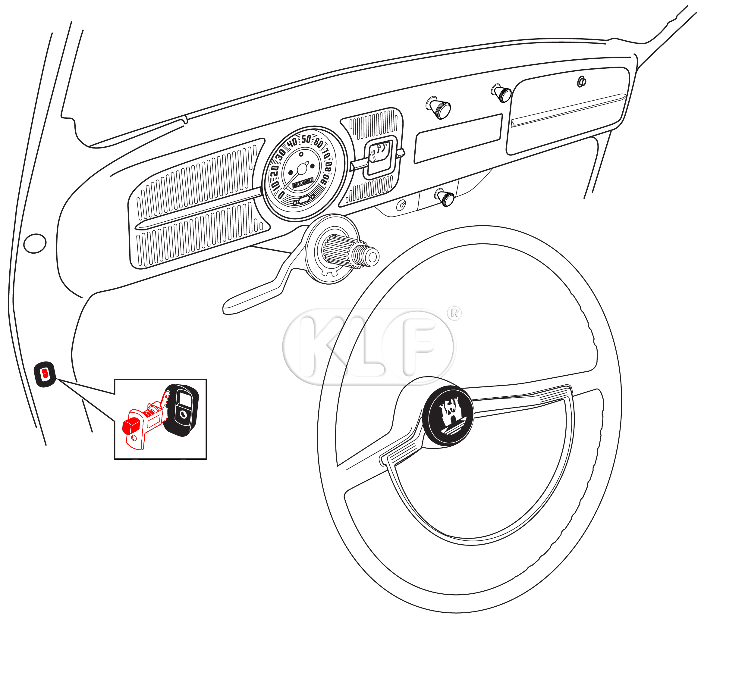 Door Contact Switch, year 8/60 on