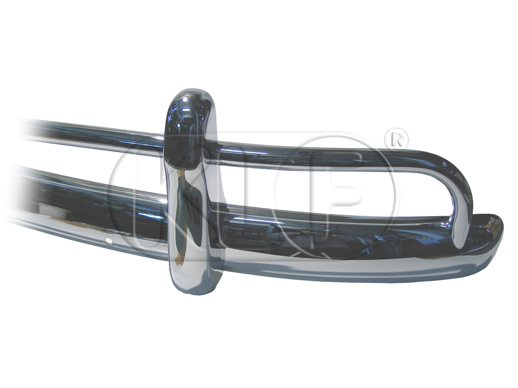 Bumper Blade front, chrome, top quality, export version, year 09/52 - 07/67