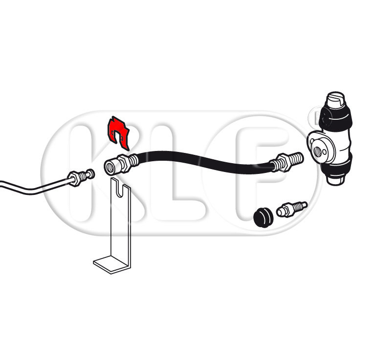 Klemme für Bremsschlauch