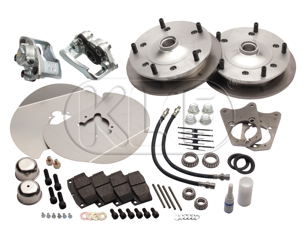 Brake Disc System, front, five lug, 5 x 205, year 4/68 on