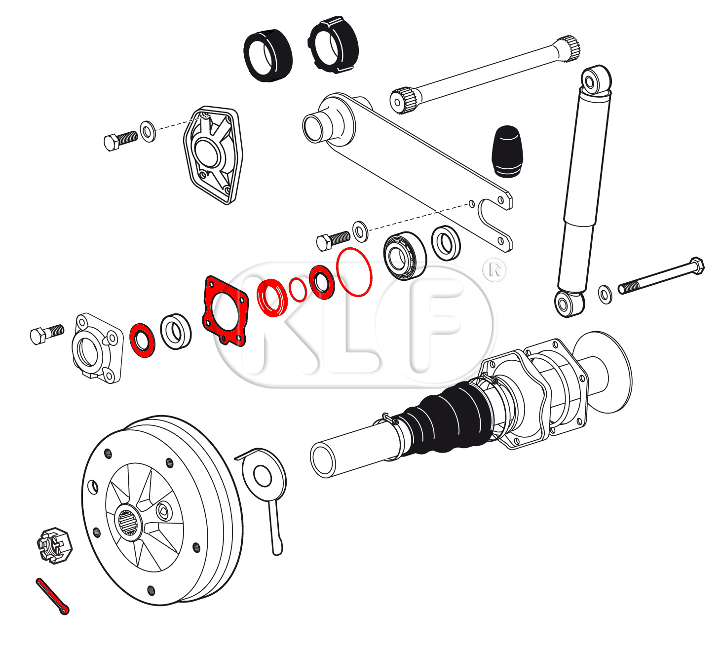 Gasket Set for Swing Axle