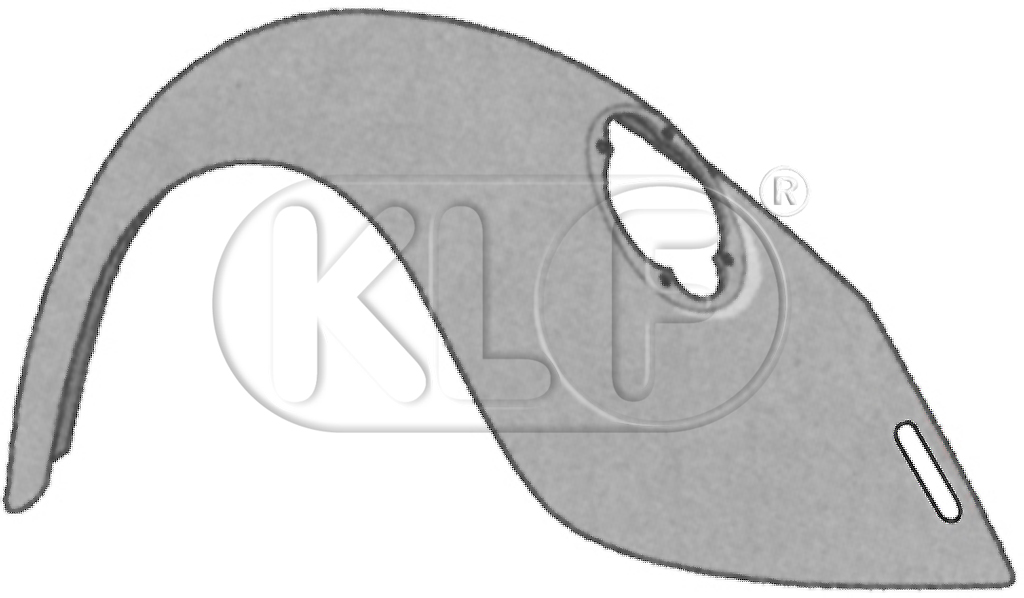 Kotflügel hinten links, Bj. 08/72 - 07/74  