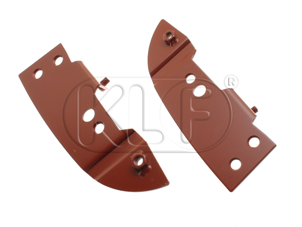 Header Bow Mounting plates, pair, year 8/67-7/72