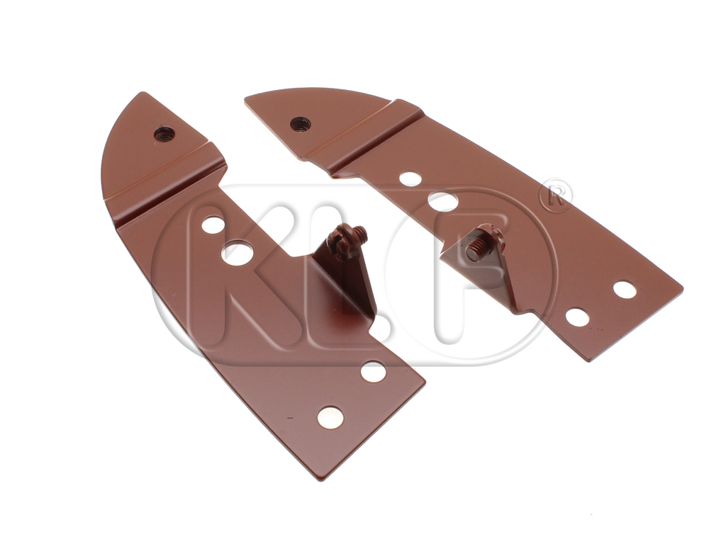 Header Bow Mounting plates, pair, year 8/67-7/72