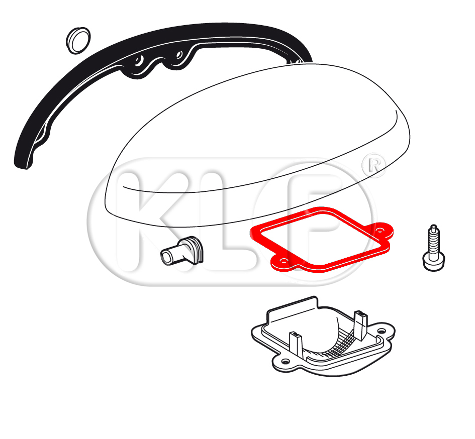 License Light Seal, year 8/63 on