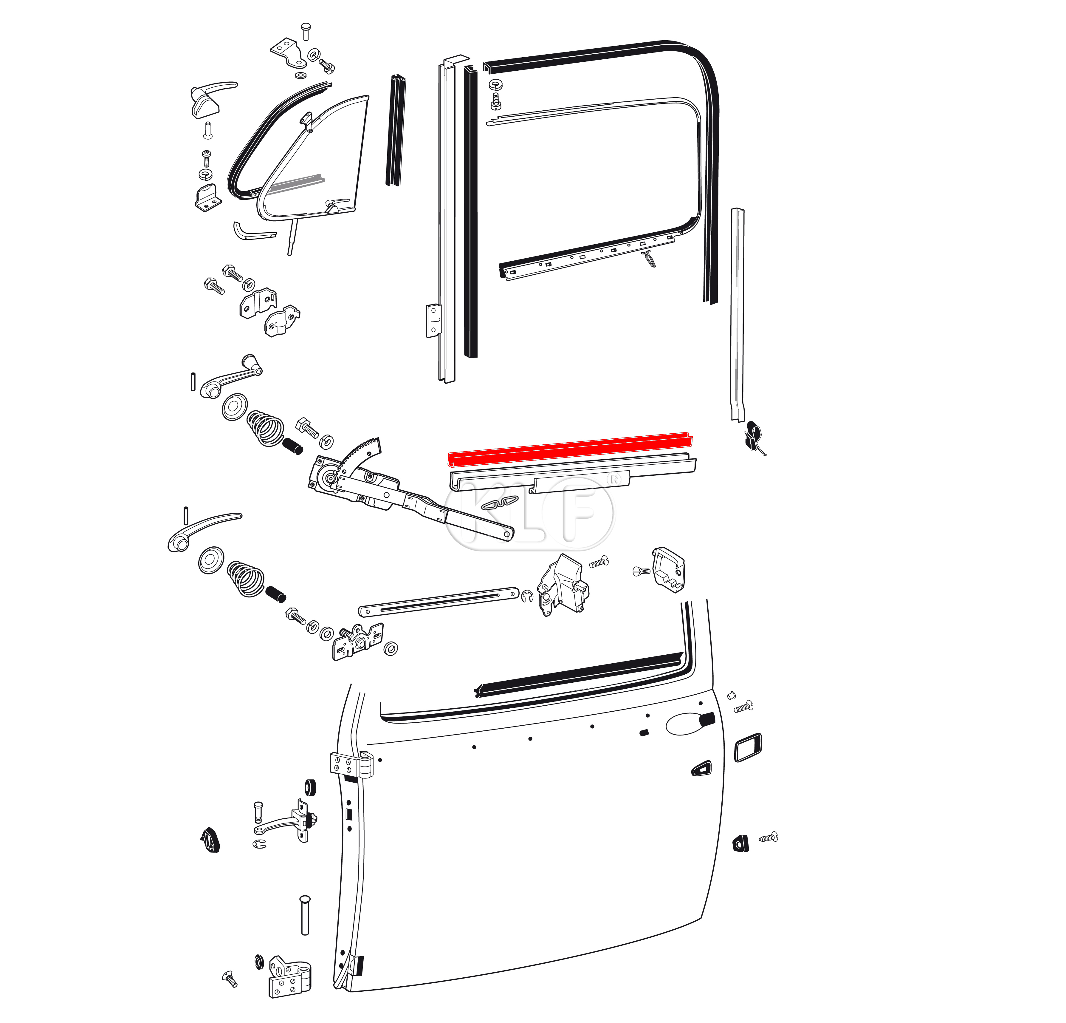 Seal for Window Lifter Channel