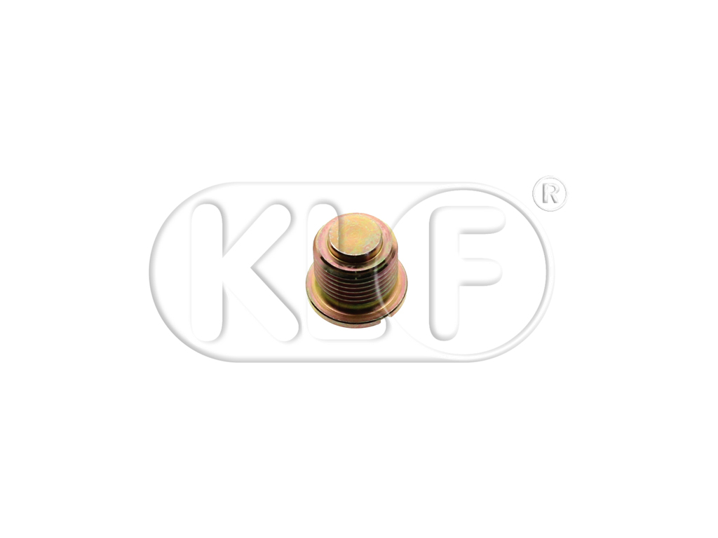 Plug screw for oil piston