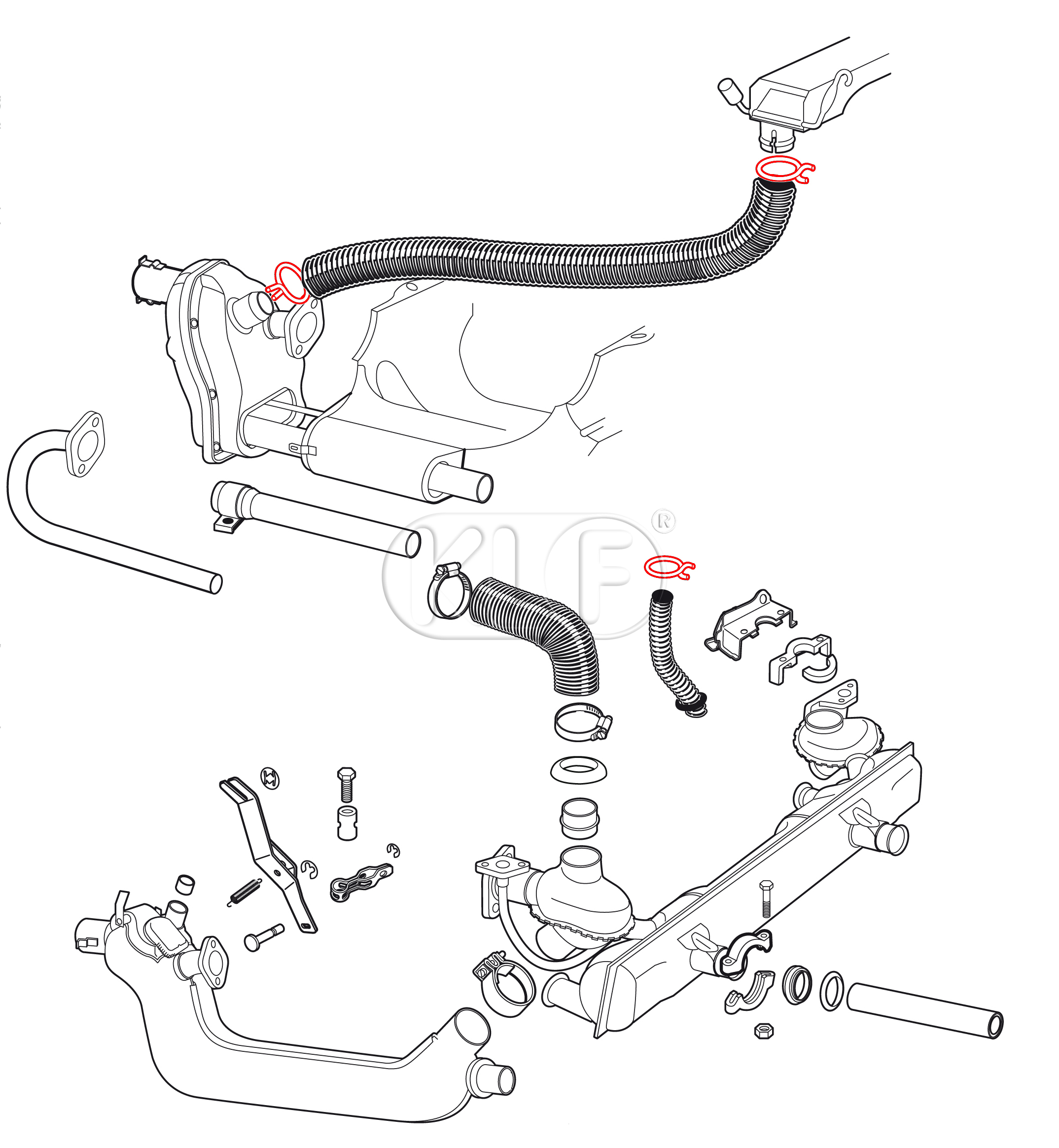 Clip for 26mm Pre Heat Hose