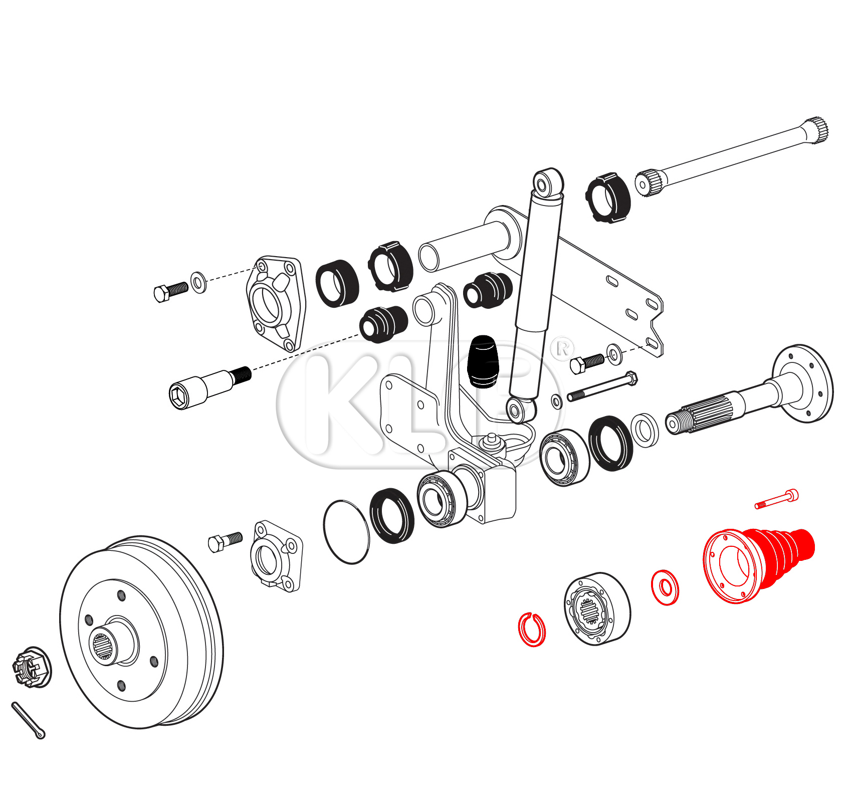 Axle Boot, IRS axle