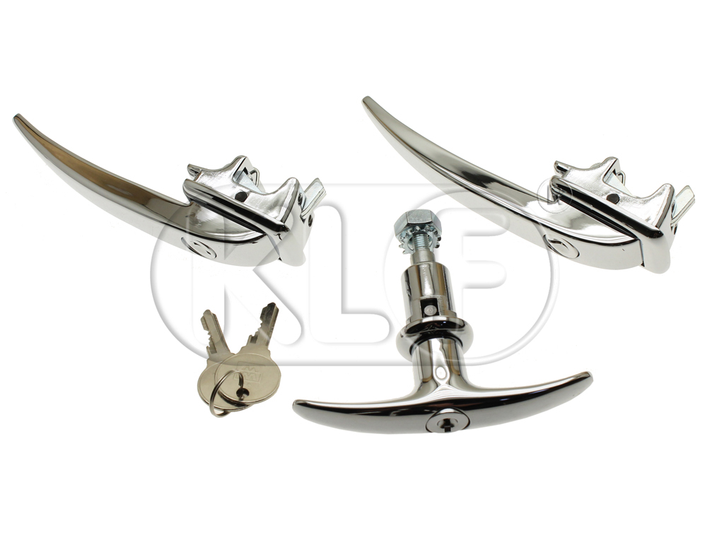 Door + Engine T-Handle matched set, Top Quality, year thru 07/55