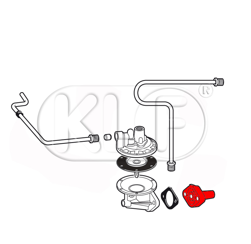 Fuel Pump Flange, 18-22Kw (25-30PS)