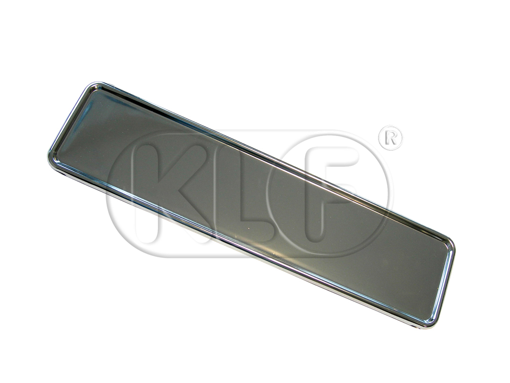 License Base Plate, polished aluminum, for 52cm x 11cm license plate