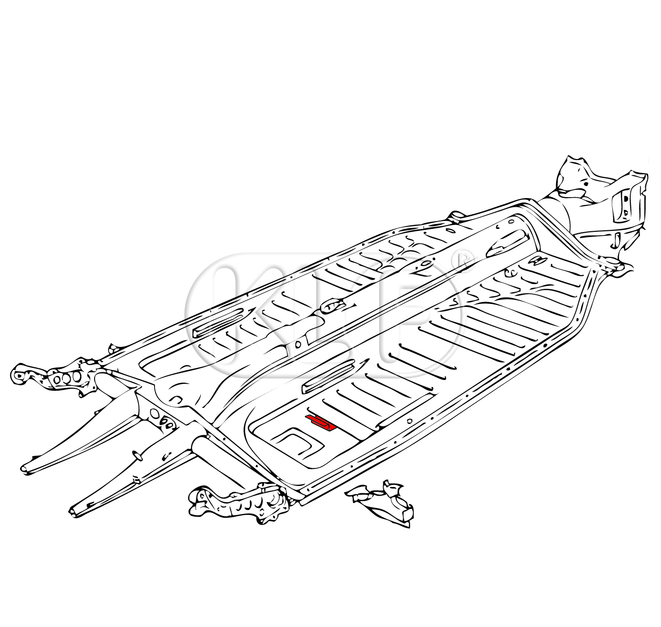 Bracket for Battery, year 8/66 on