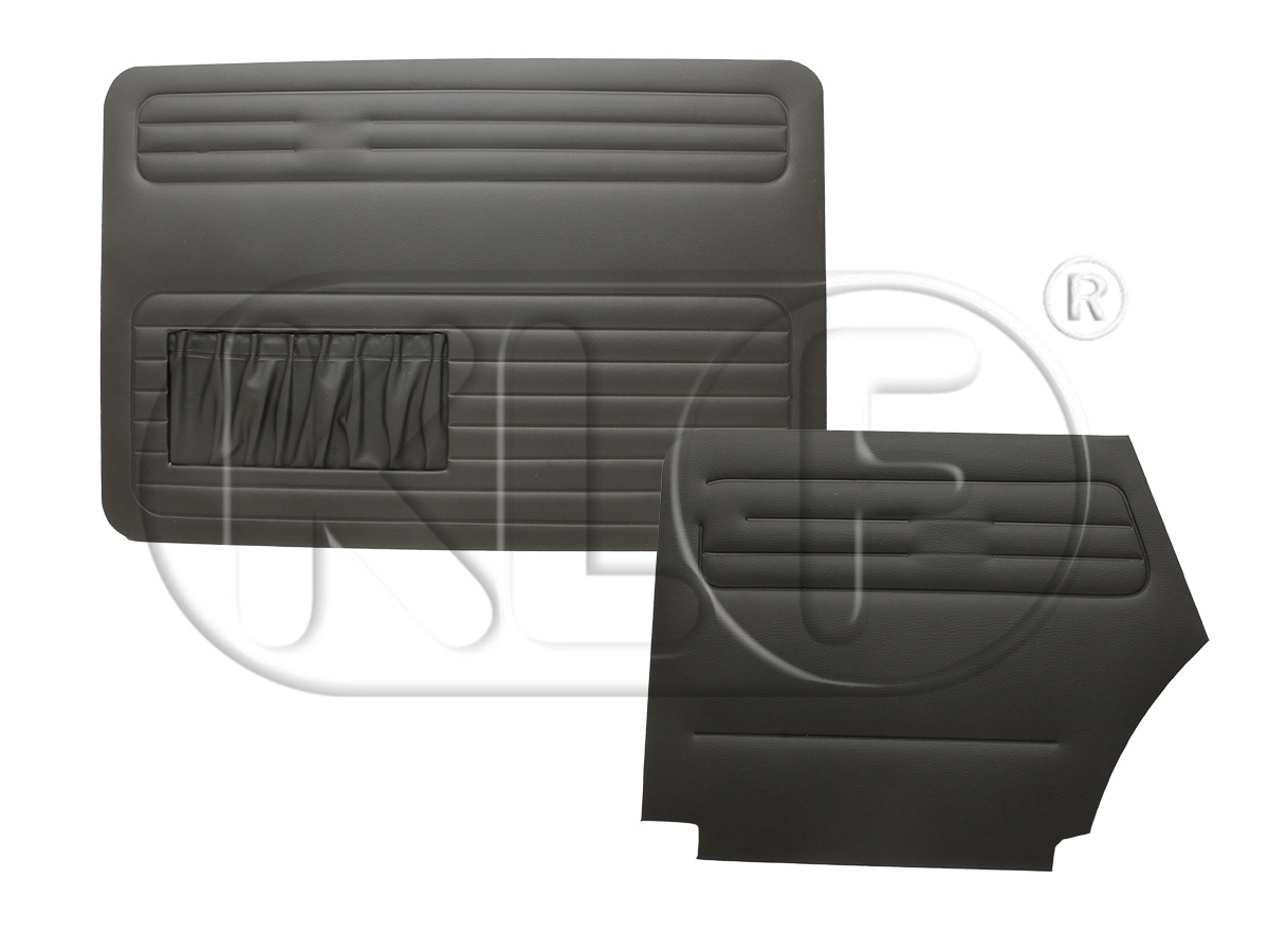 Door Panels, convertible, black, set of 4, year 08/72 on