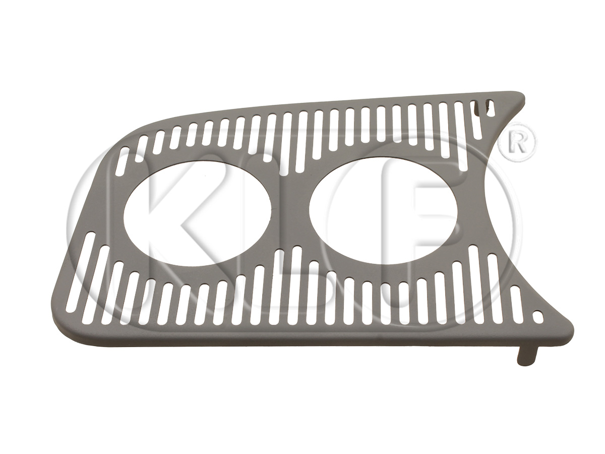 Ziergitter für Armaturenbrett, links, für zwei Zusatzinstrumente mit 52mm, ab Bj. 08/57 (nicht 1303)