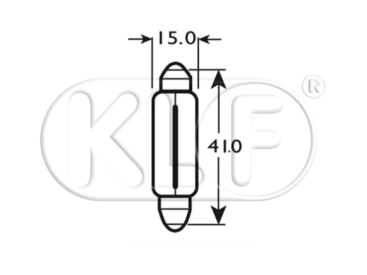 Bulb, Dome Light, not convertible, 12 volt 10 W