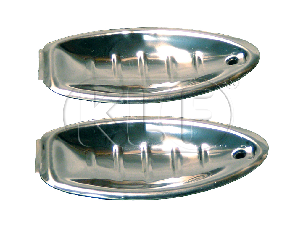 Door Handle Guards chrome, pair, year thru 8/59