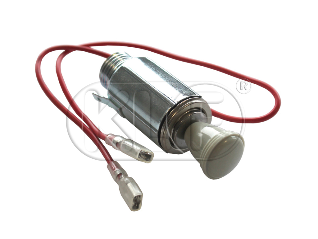 Cigarette Lighter, grey knob, works 6 and 12 volt, year thru 07/67