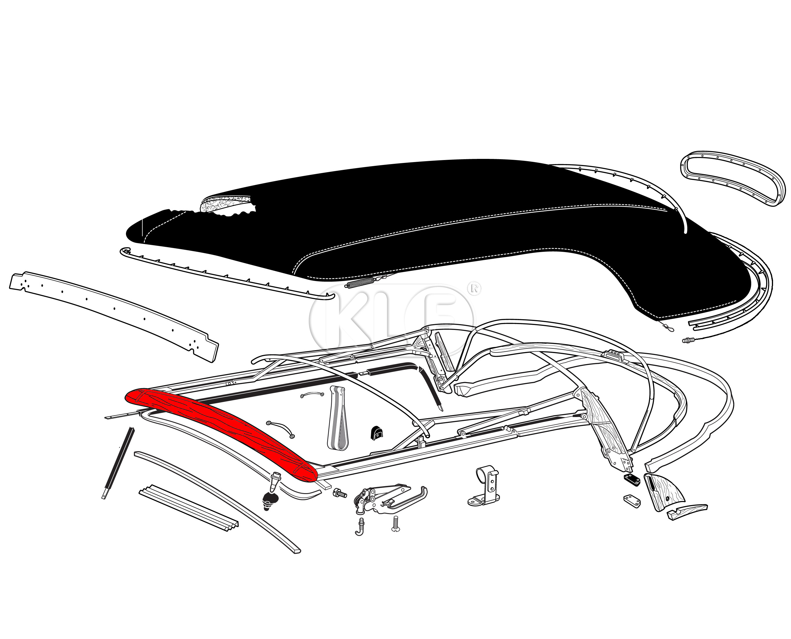 Header Bow, front, year 8/57-7/64