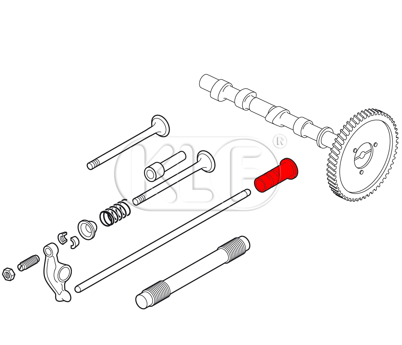 Cam Followers, set of 8, ACD Motor only