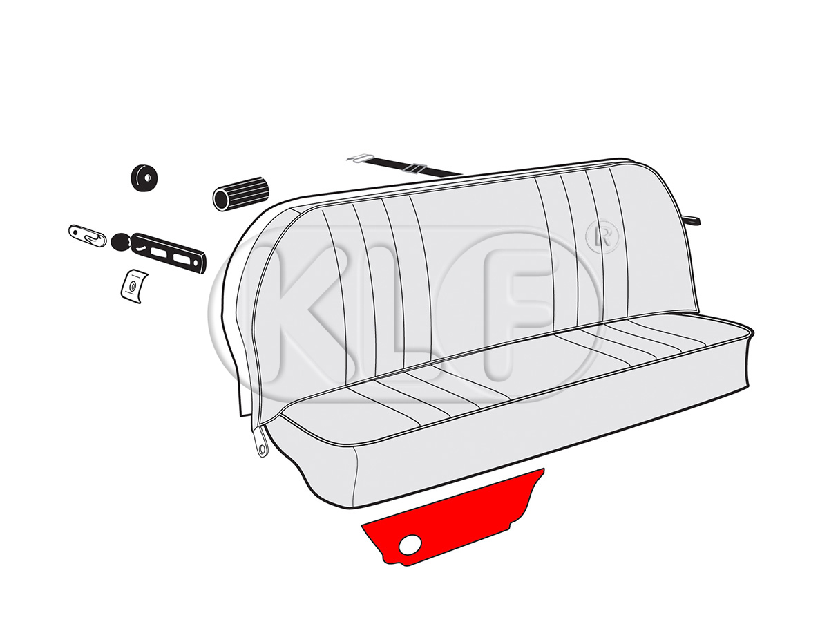 Rear Kick Panel, sedan, year 08/59 - 10/62 (to chassis 5 199 979)