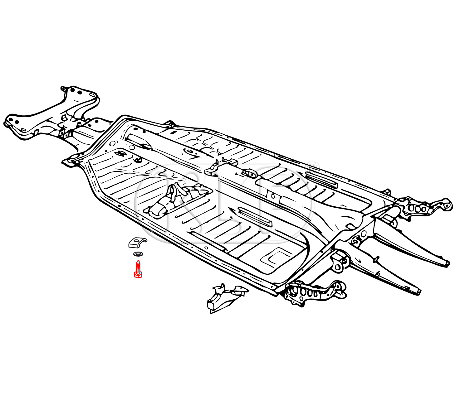 Chassis Bolt, pointed