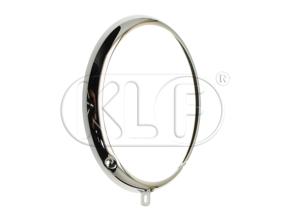 Headlight Ring chrome, adjusting holes at 5 and 7 o`clock, year thru 7/67