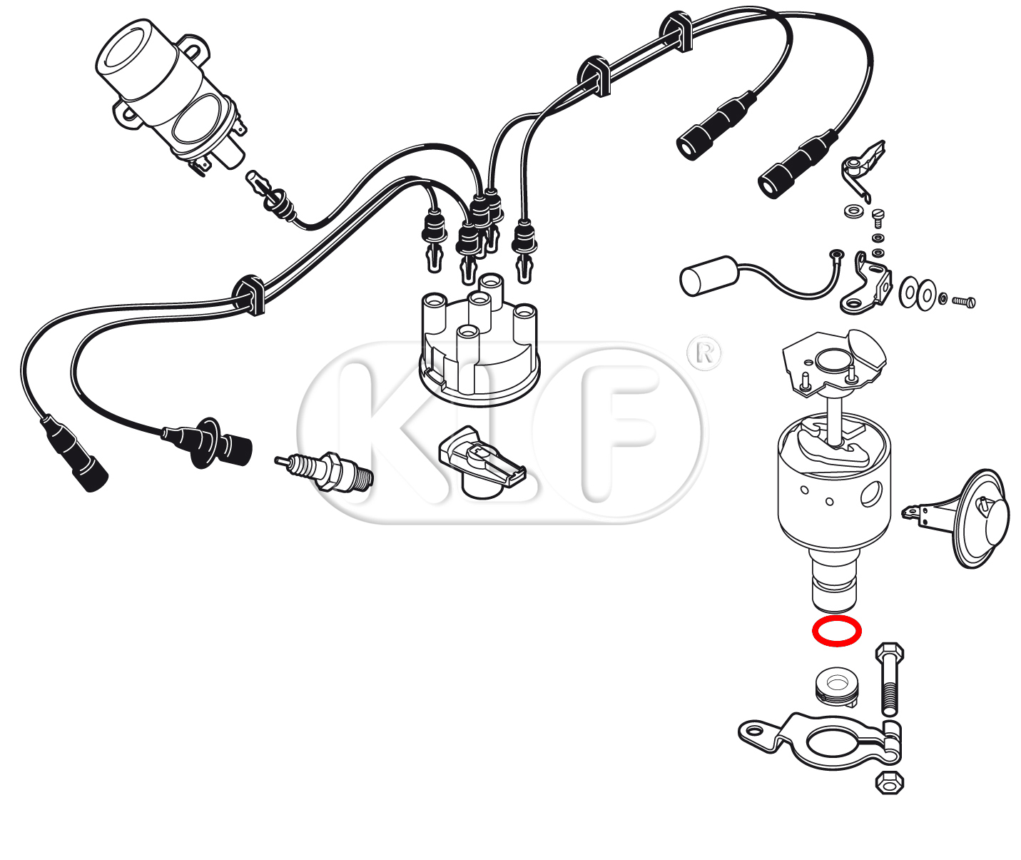 O-Ring Distributor Shaft