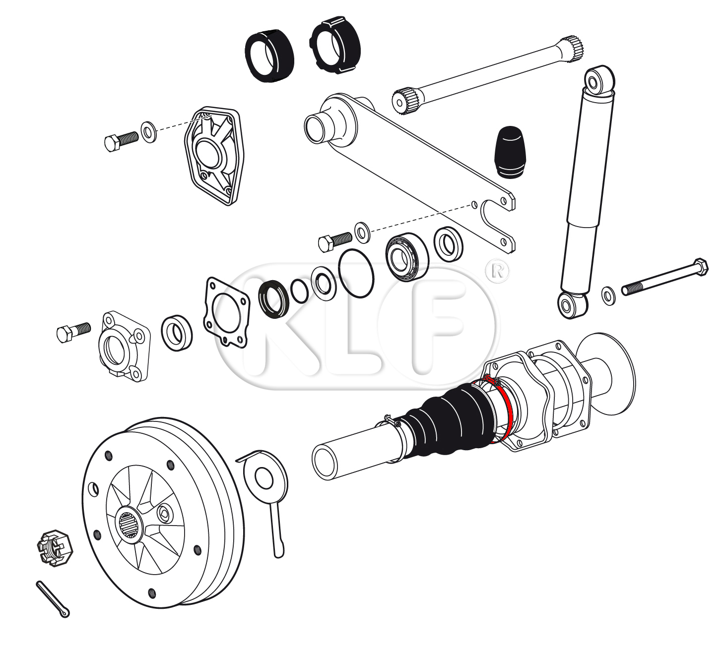 Clamp 90-110mm for axle boot