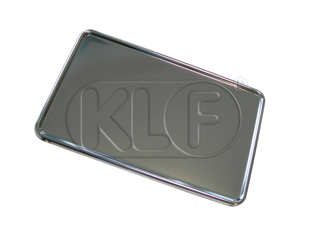License Base Plate, polished aluminum, for 34cm x 20cm
