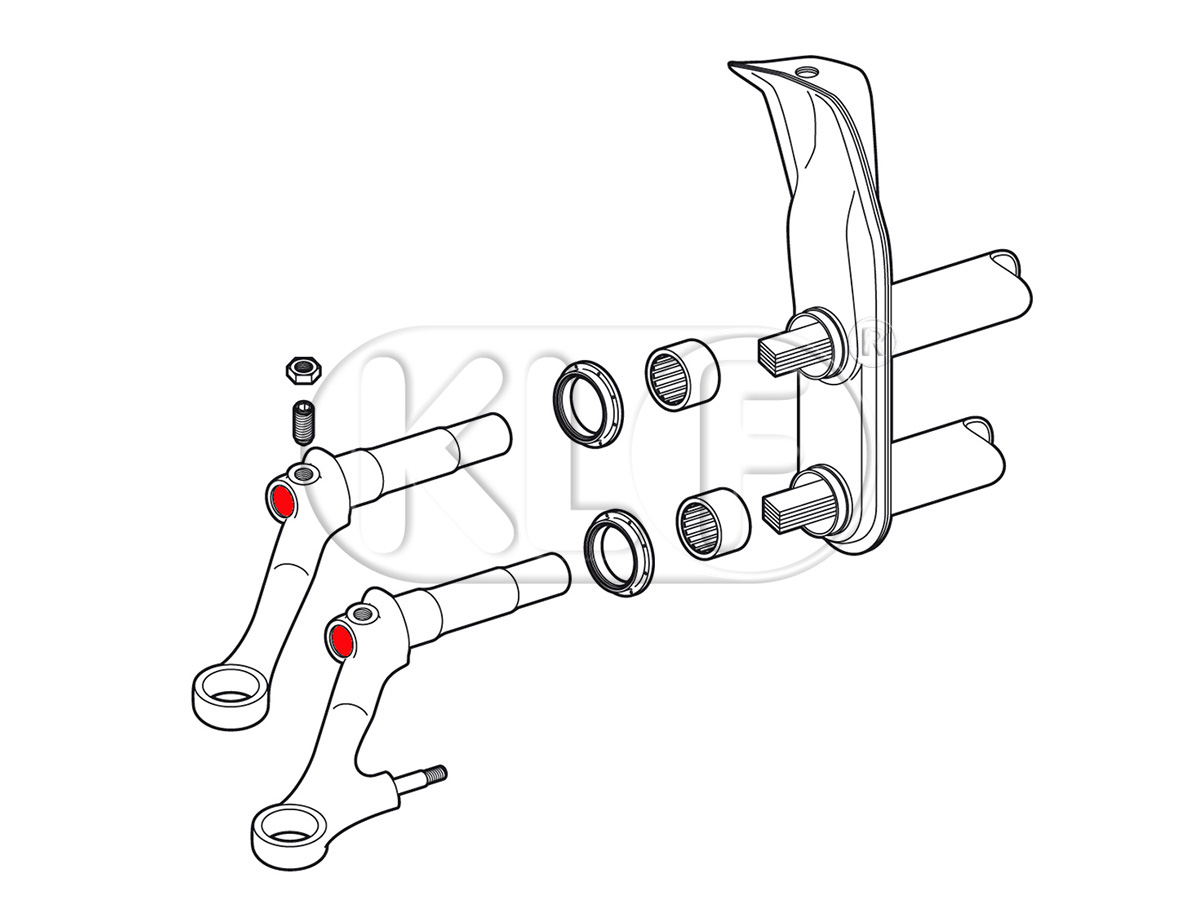 Plug for torsion arm, fits upper and lower, year 08/65 on