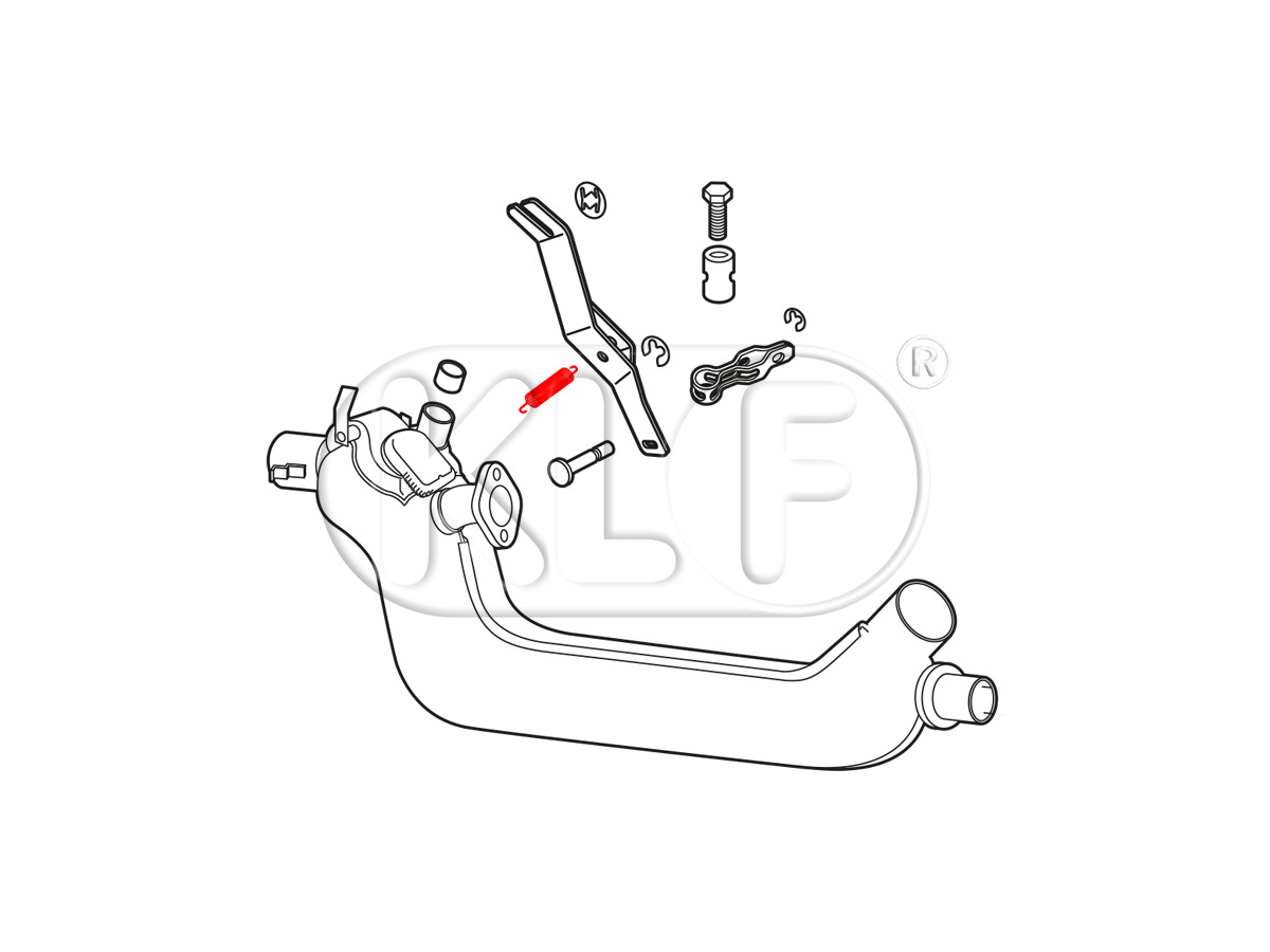 Heat exchanger lever spring