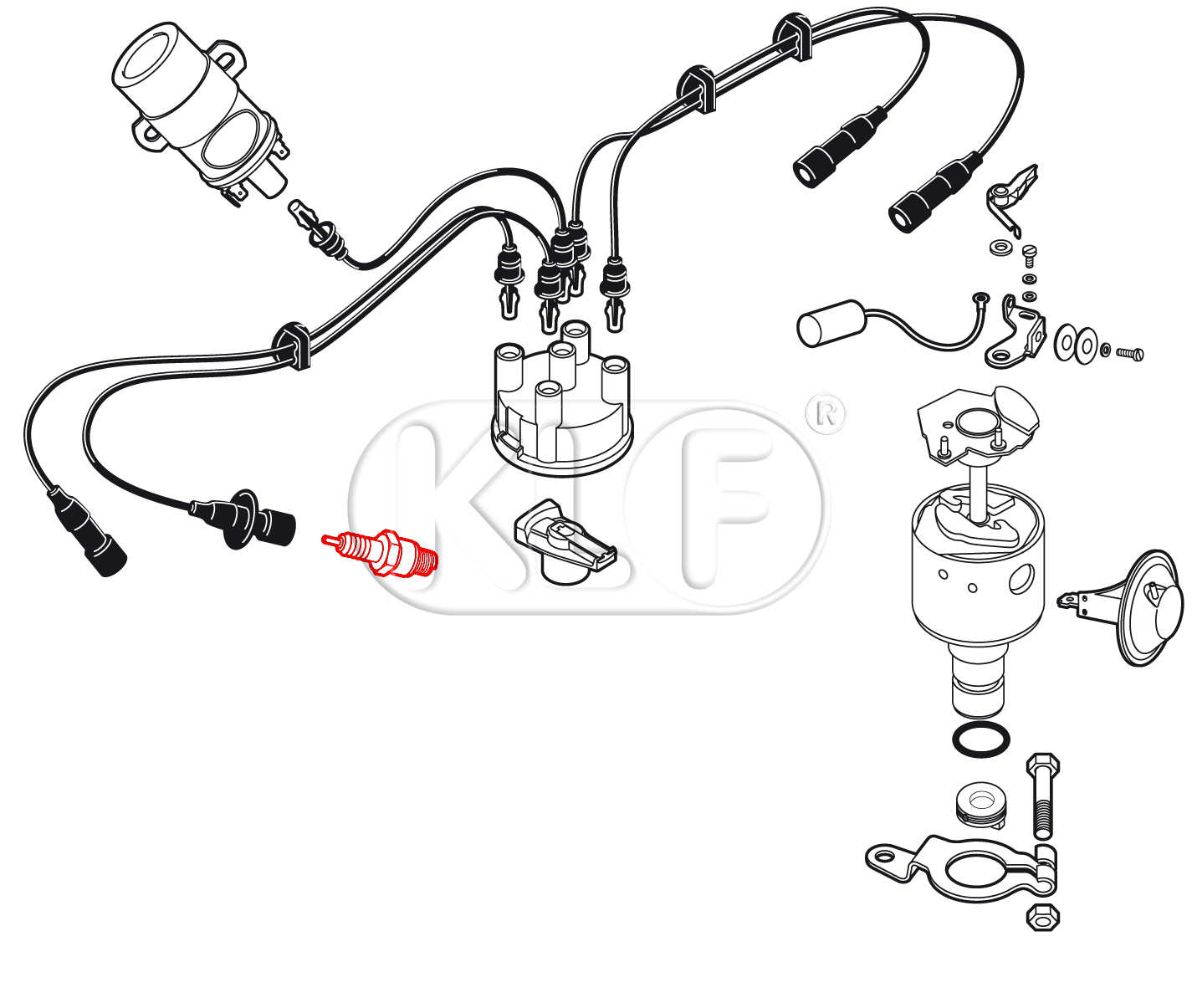 Spark Plug, 1600ccm, long thread