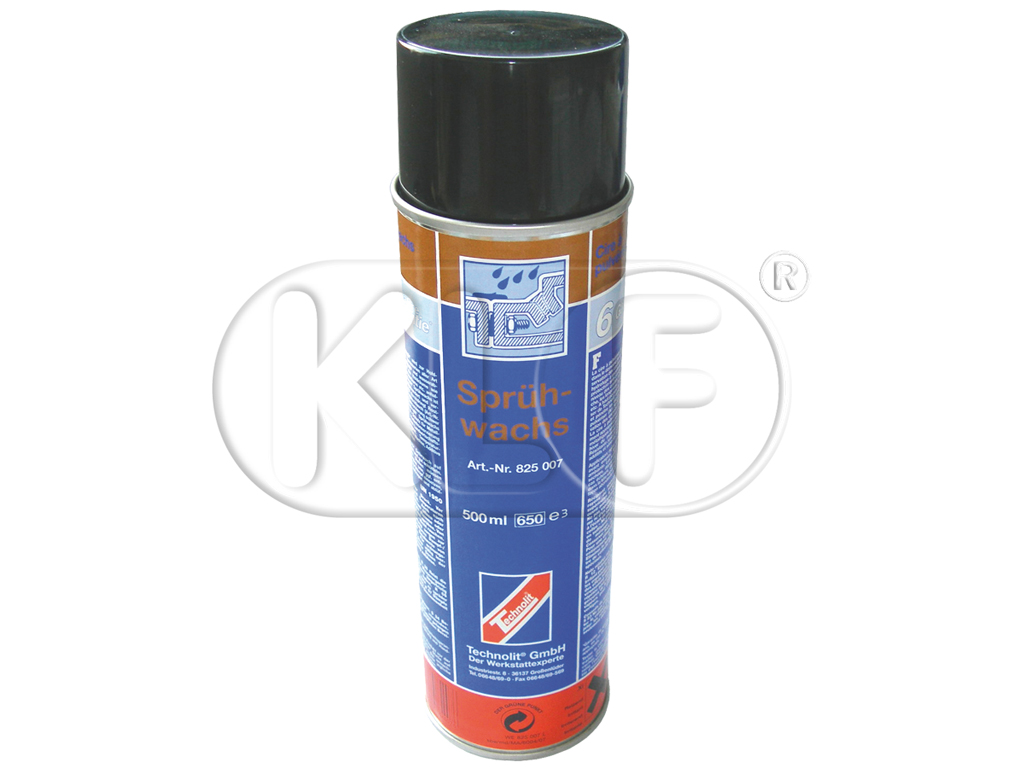 Wax spray to protect heaterchannel, frame head etc.