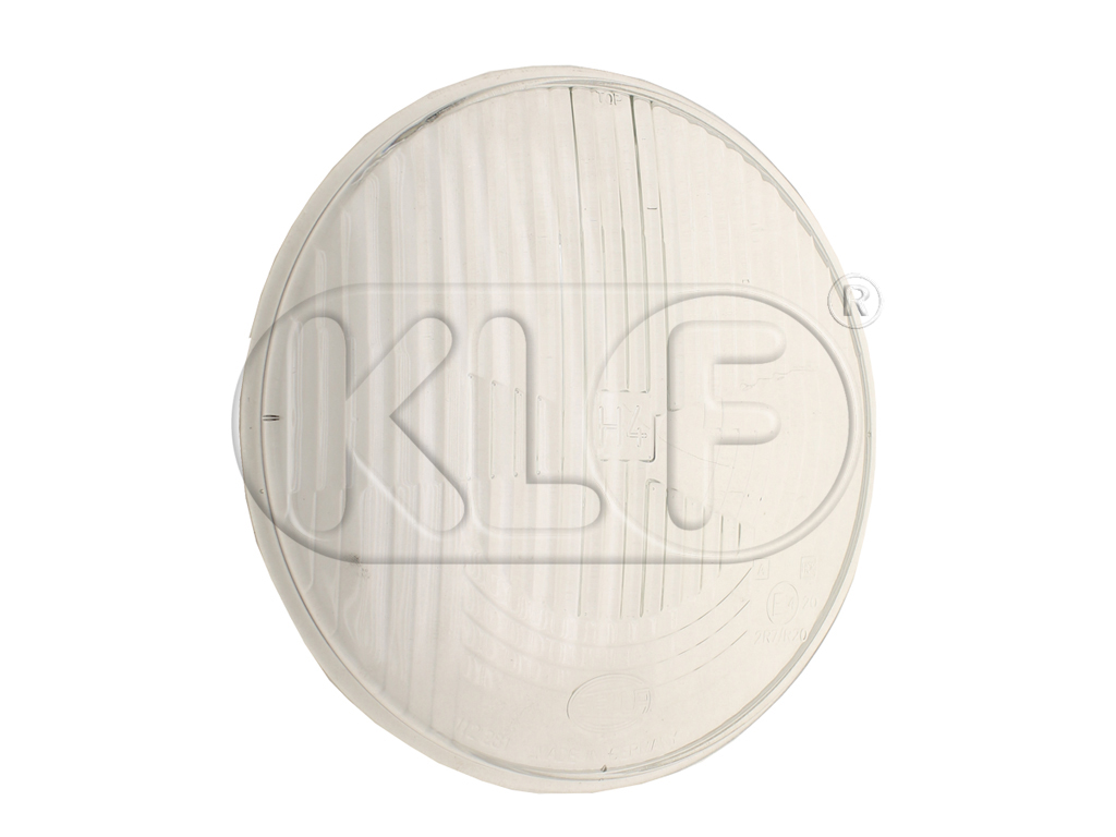 Headlight Lens, H4, Hella, year 8/67-7/73 Headlight Lens, H4, Hella, year 8/67-7/73